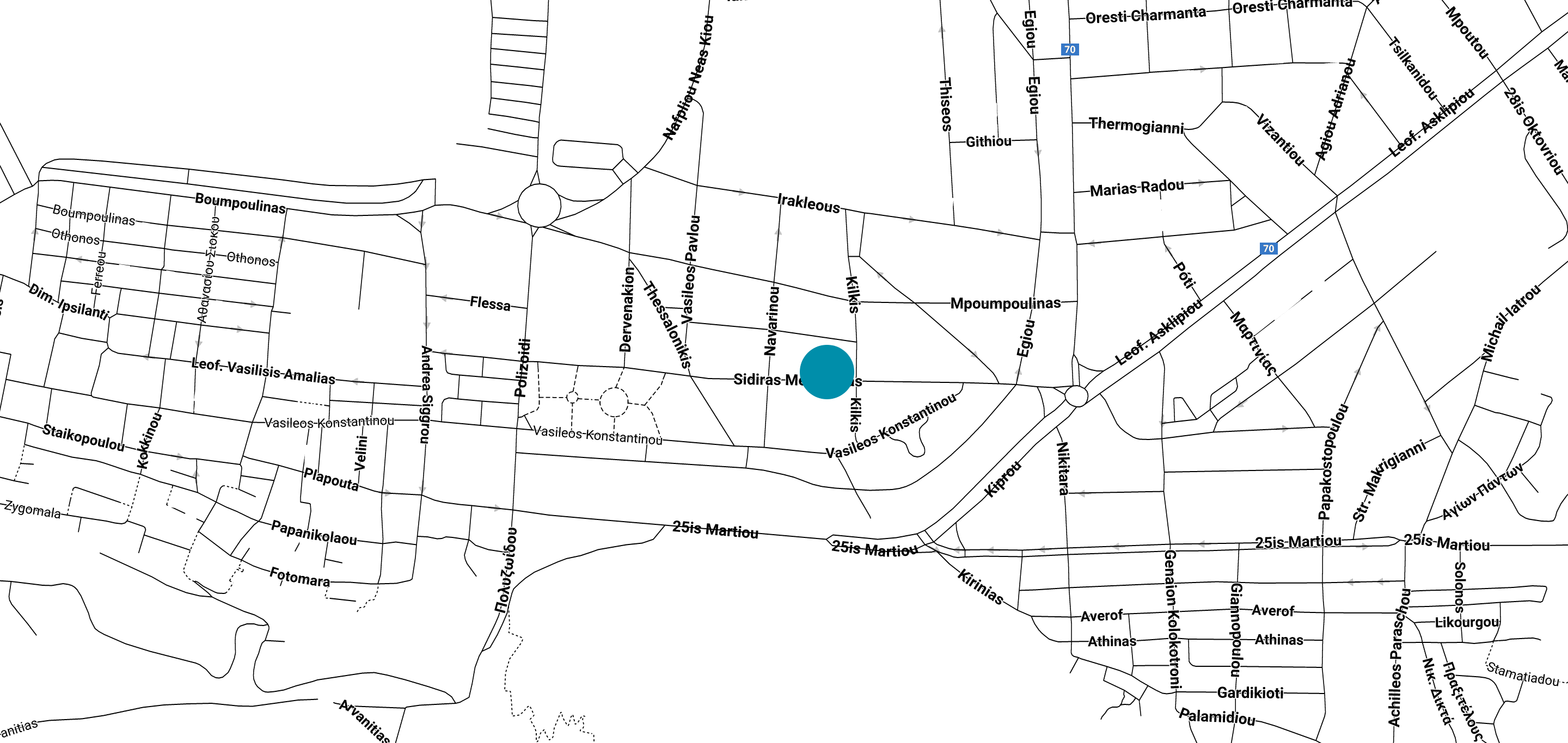 Map - National Gallery - Nafplion Annex
