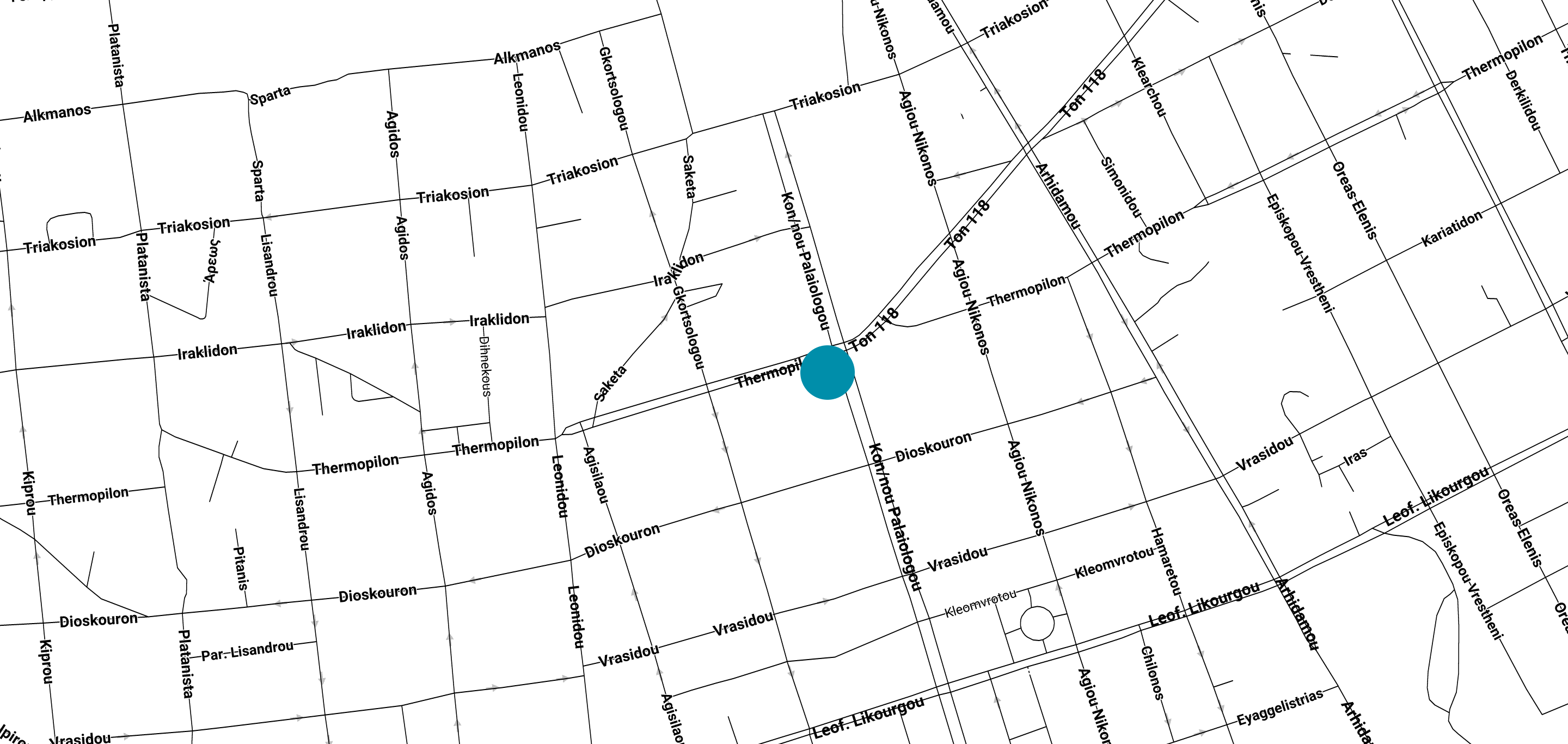 Map - Coumantaros Art Gallery - Sparta