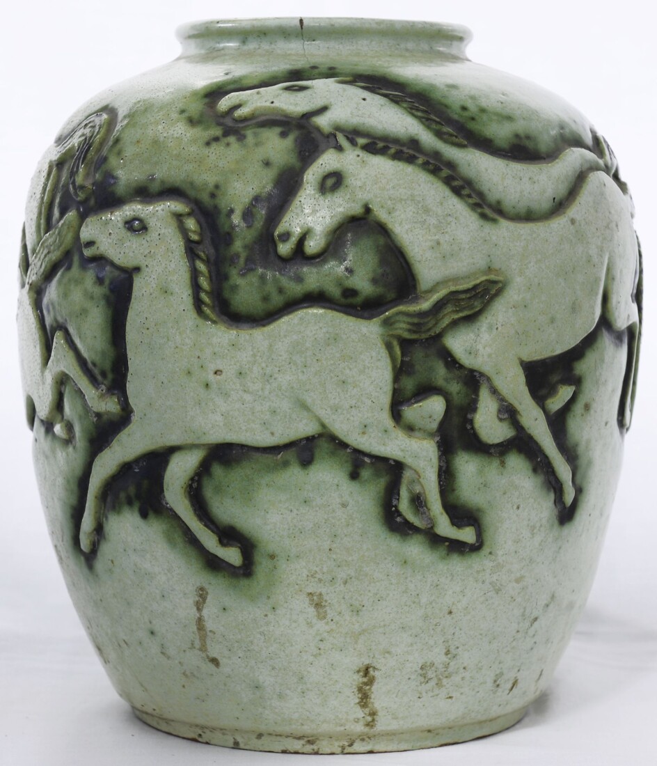 Vase with Horses in Relief, 1930-1933