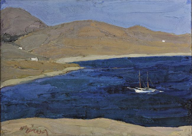 Traveling on the boat of Greek painting (19th-20th century). From the collections of the National Gallery