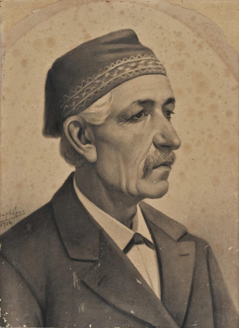 Portrait of a Man with Embroidered Fez - Varveris Nestor