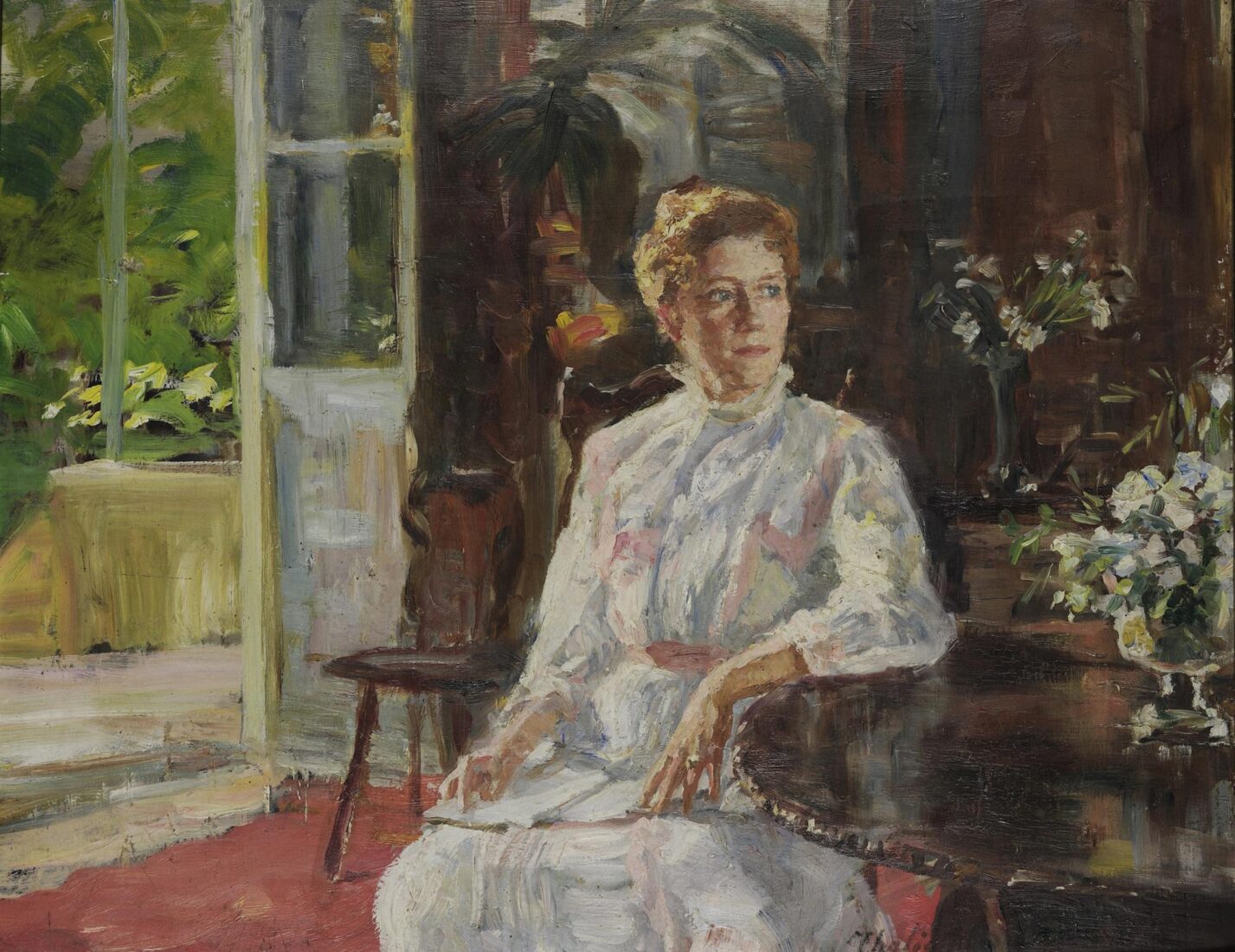 German Woman in Domestic Interior - Flora Karavia Thaleia