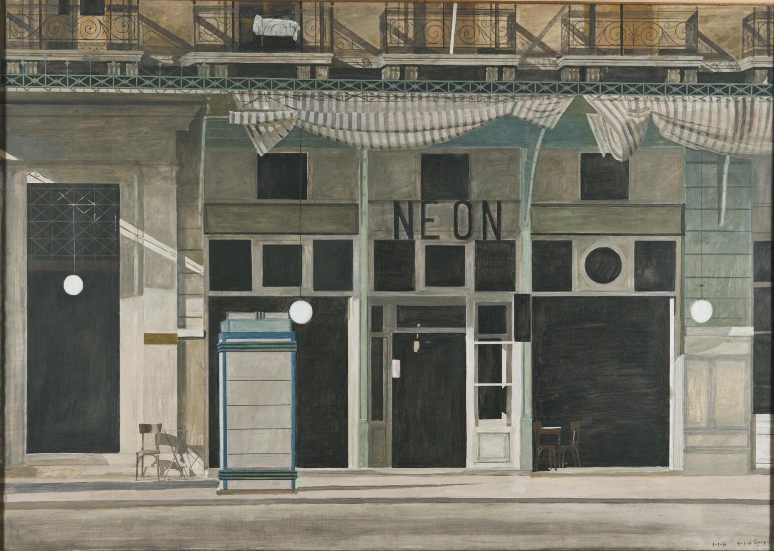 “Neon” Cafe (Daytime) - Tsarouchis Yannis