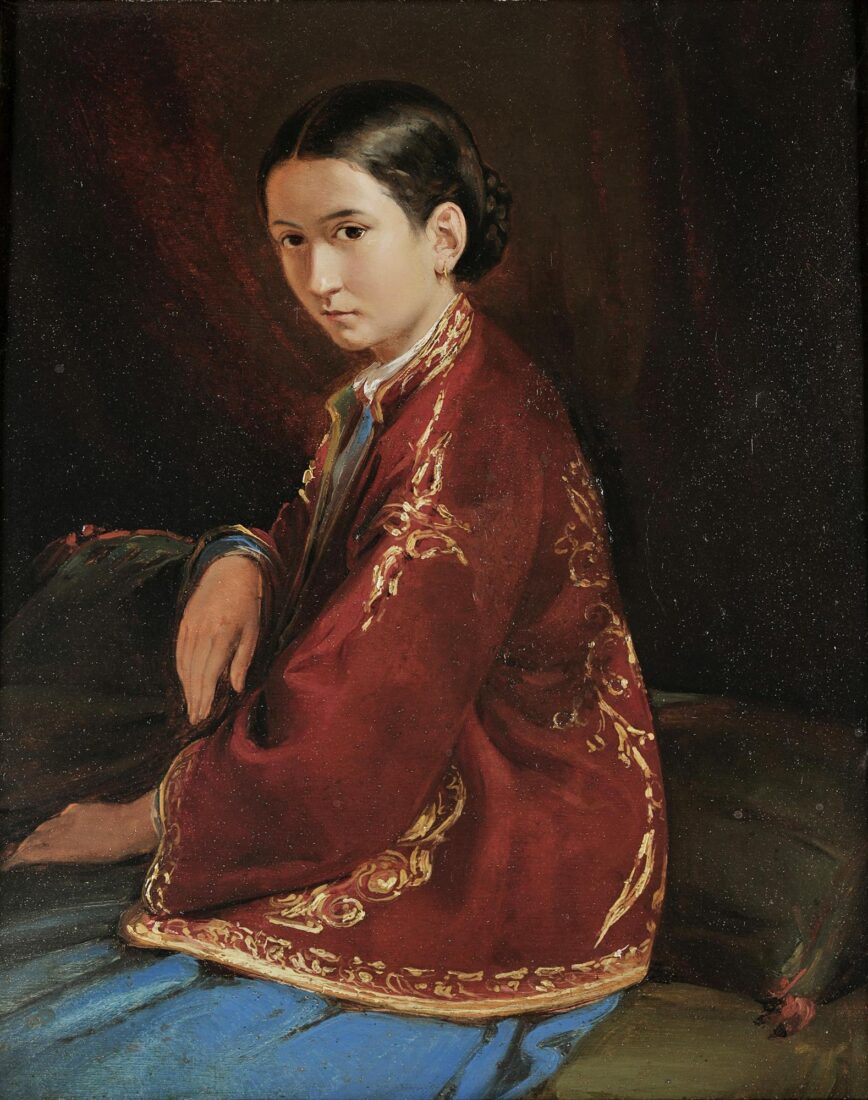 Κορίτσι με κόκκινο σεγκούνι - Τσόκος Διονύσιος