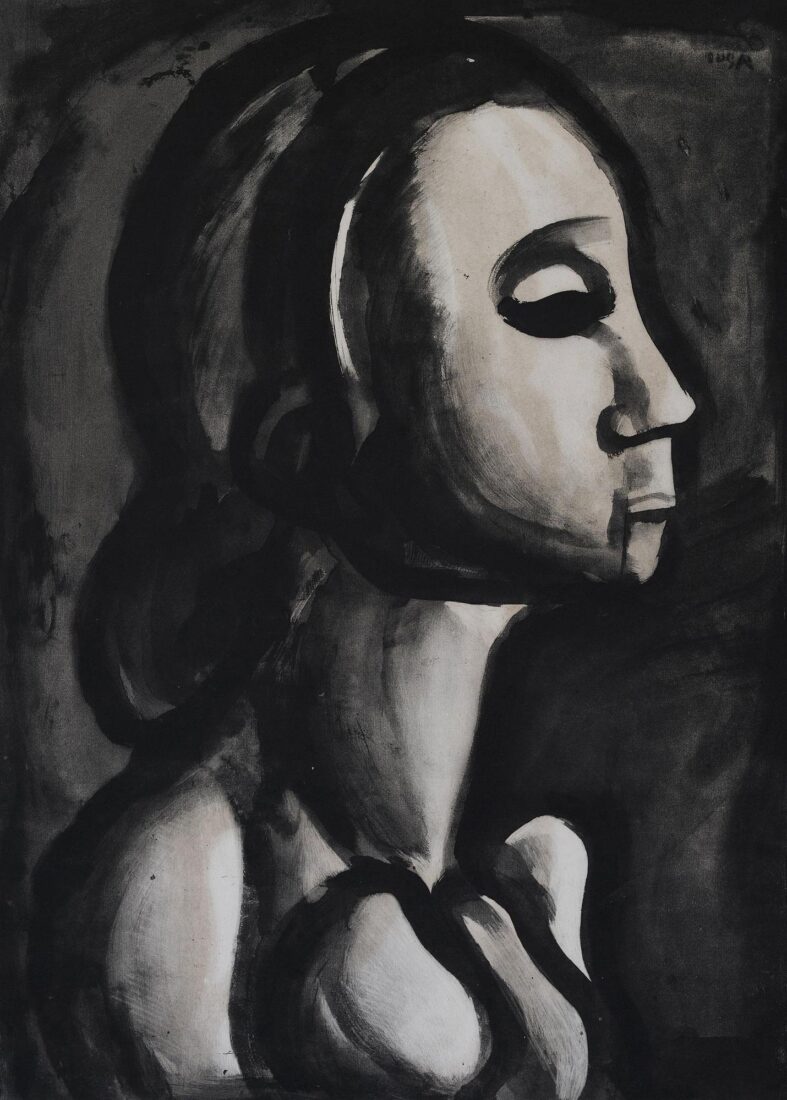 “The upper class lady believes she holds a reserved seat in heaven” - Rouault Georges
