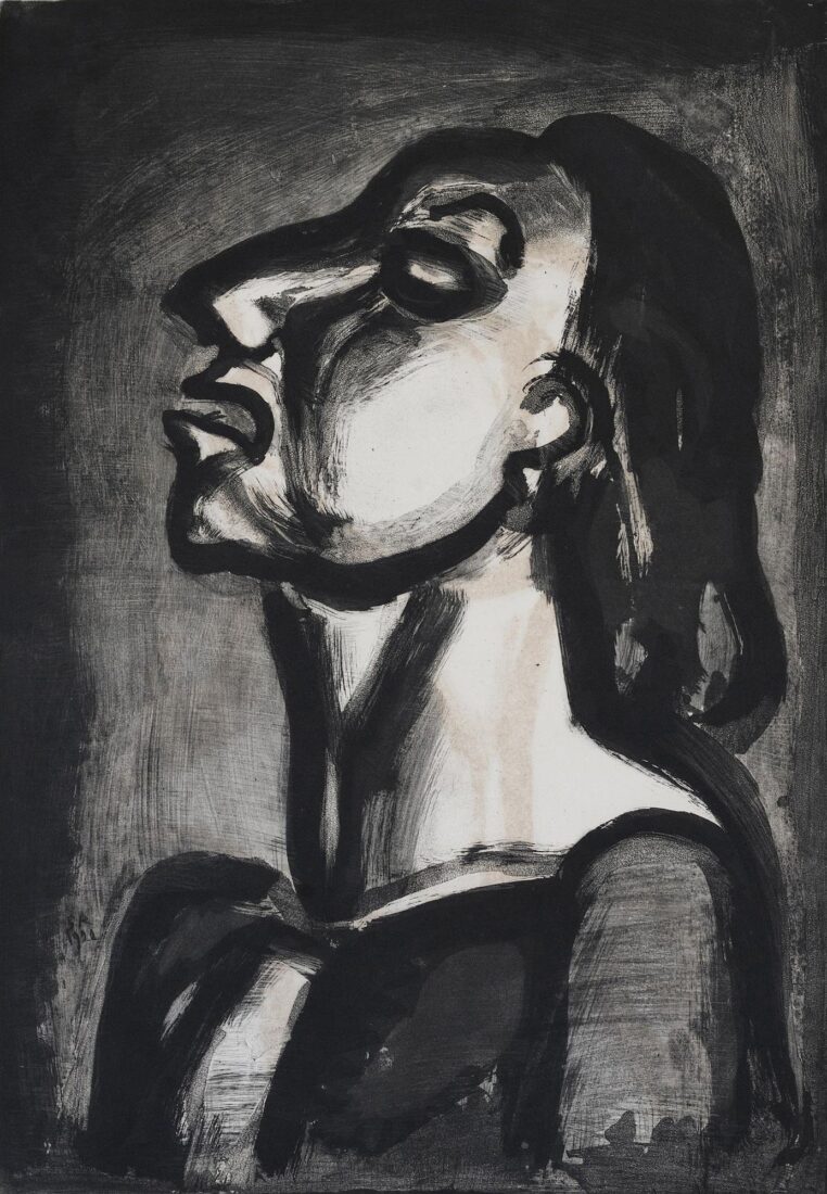 “His lawyer, in empty phrases, proclaims his total unconsciousness” - Rouault Georges