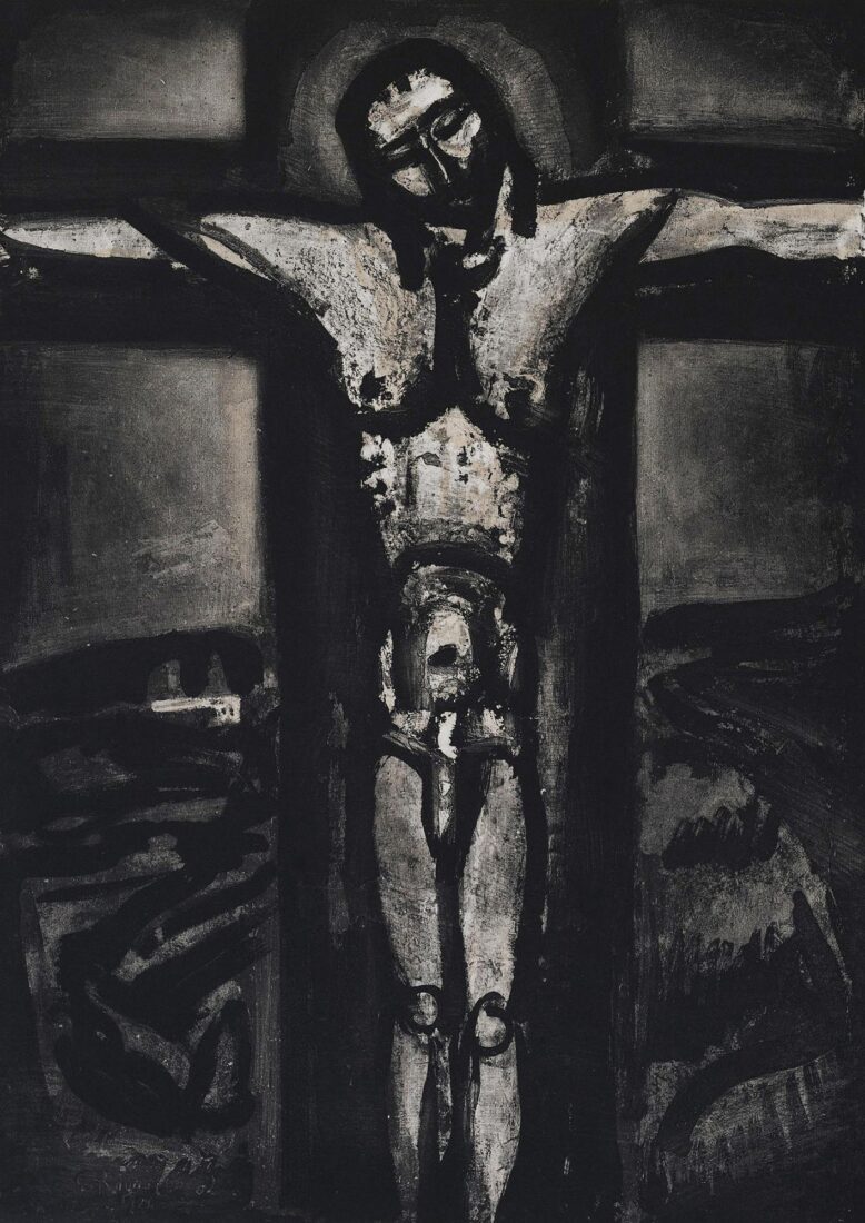“Under a Jesus forgotten on a cross” - Rouault Georges