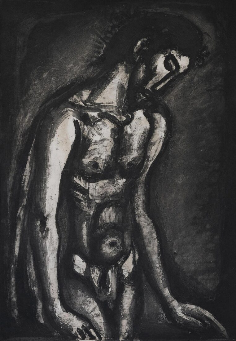 “He has been maltreated and oppressed and He has not opened His mouth” - Rouault Georges