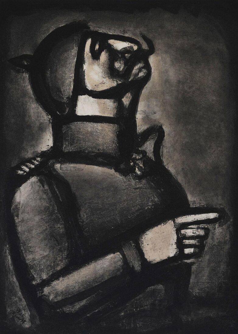 “The more noble the heart, the less stiff the collar” - Rouault Georges