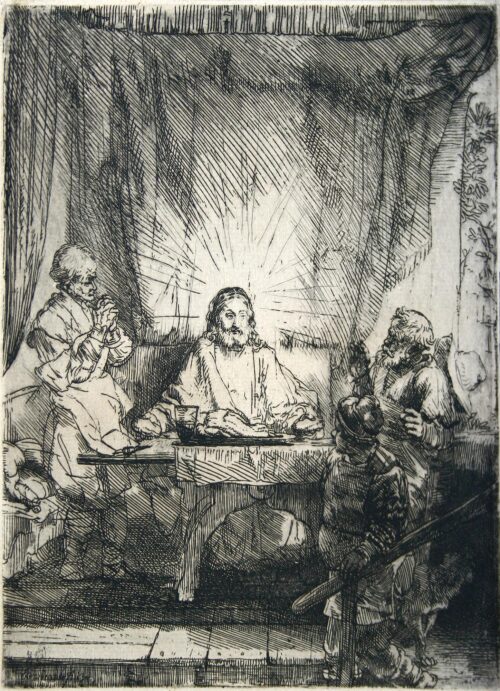 Το δείπνο στους Εμμαούς. Η μεγαλύτερη πλάκα - Rembrandt Harmensz. van Rijn