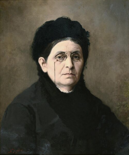 Portrait of a Woman Wearing Glasses - Xydias Nikolaos