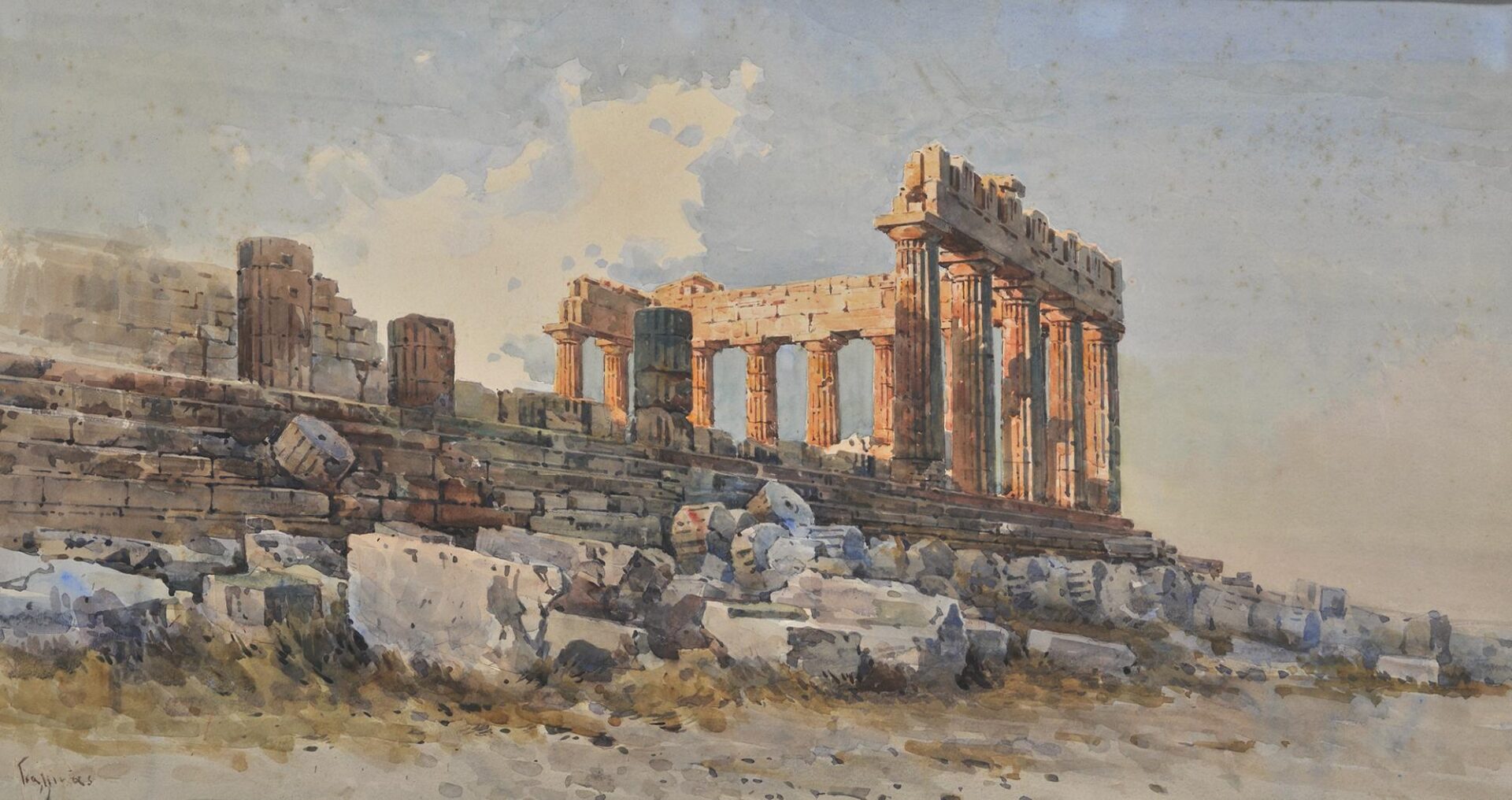 The Parthenon Before the Restoration - Giallinas Angelos