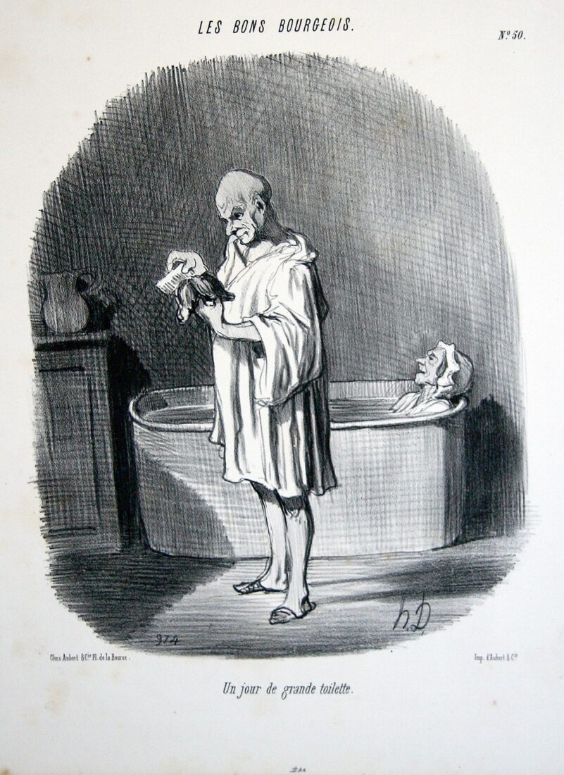 “A day of great washing”. - Daumier Honore