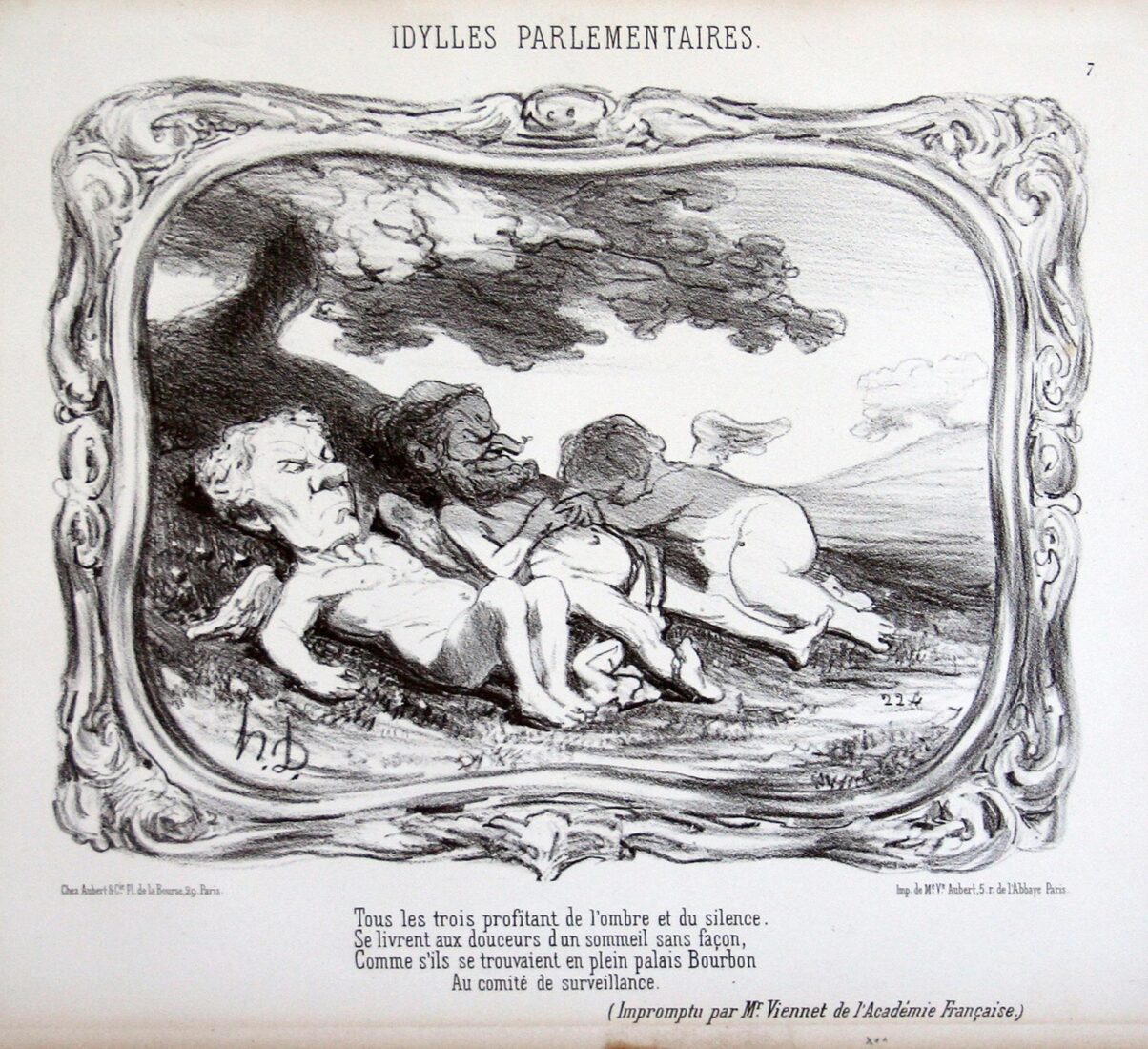 “Επωφελούνται και οι τρεις από τον ίσκιο…” - Daumier Honore