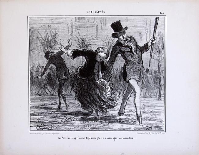 “Οι Παριζιάνοι εκτιμώντας όλο και περισσότερο τα οφέλη από την άσφαλτο” - Daumier Honore