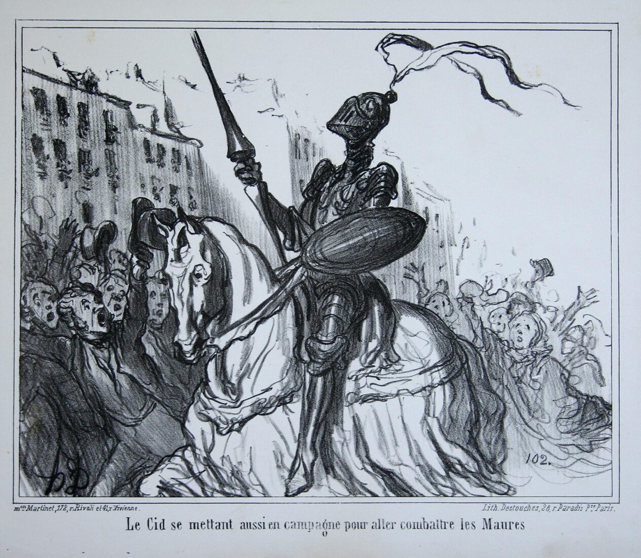 “Ο Σιντ προετοιμάζεται επίσης για εκστρατεία εναντίον των Μαυριτανών” - Daumier Honore