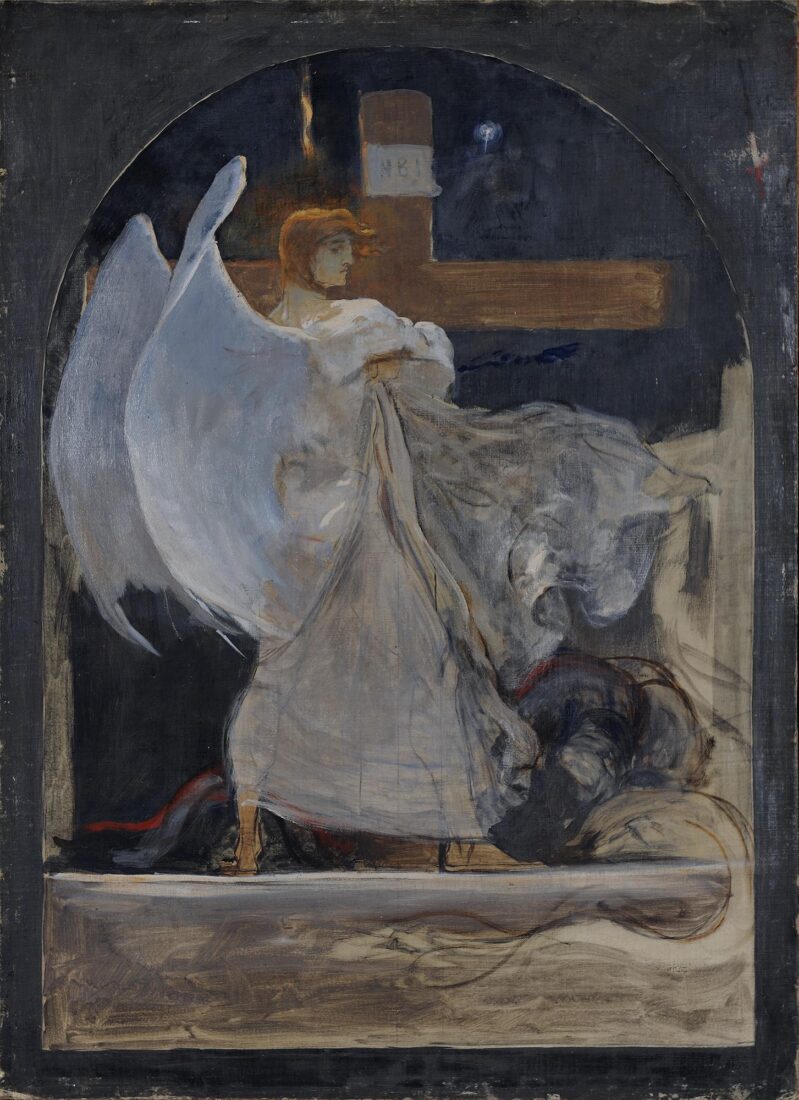 The Archangel, Study for “The Grounding of Faith” - Gyzis Nikolaos