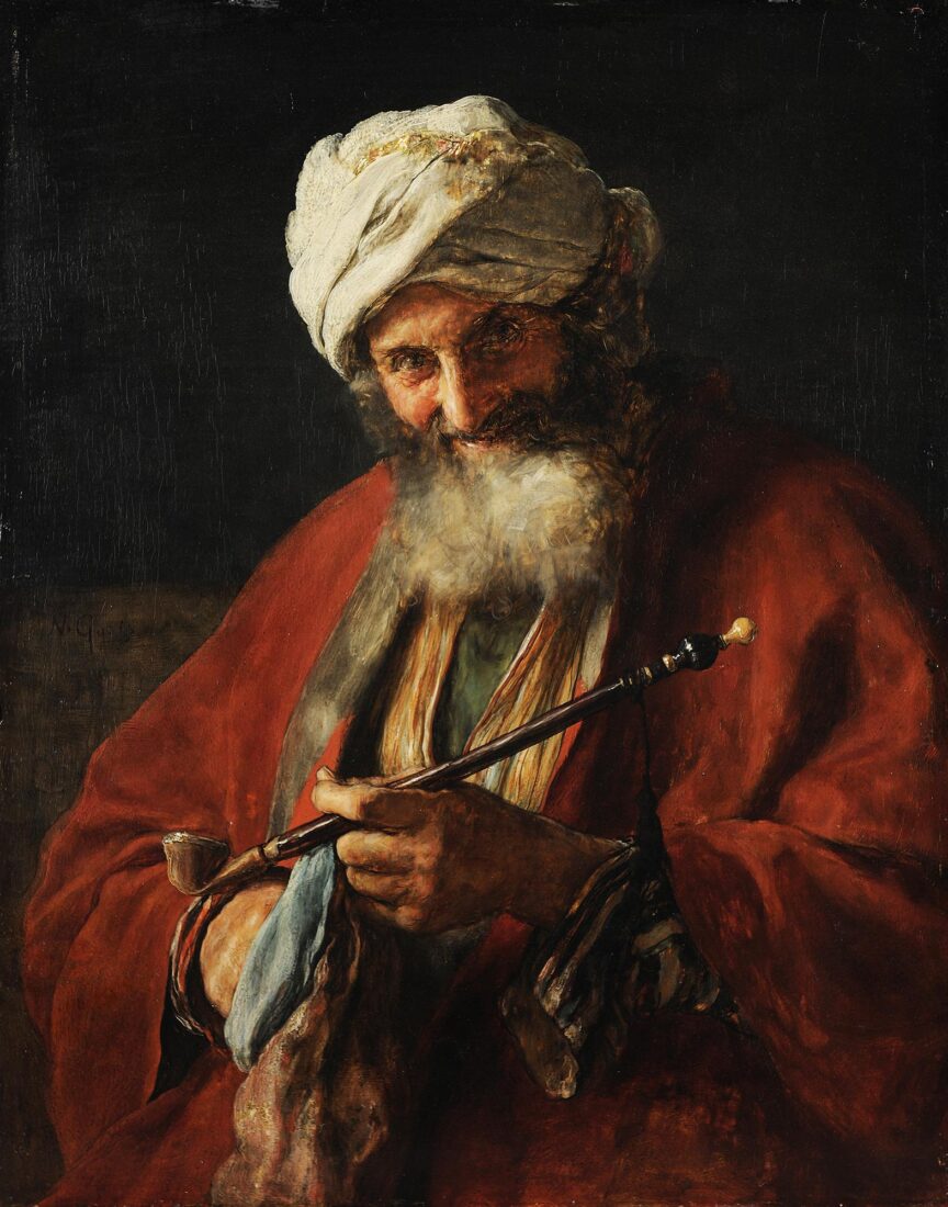 Middle Easterner with Pipe