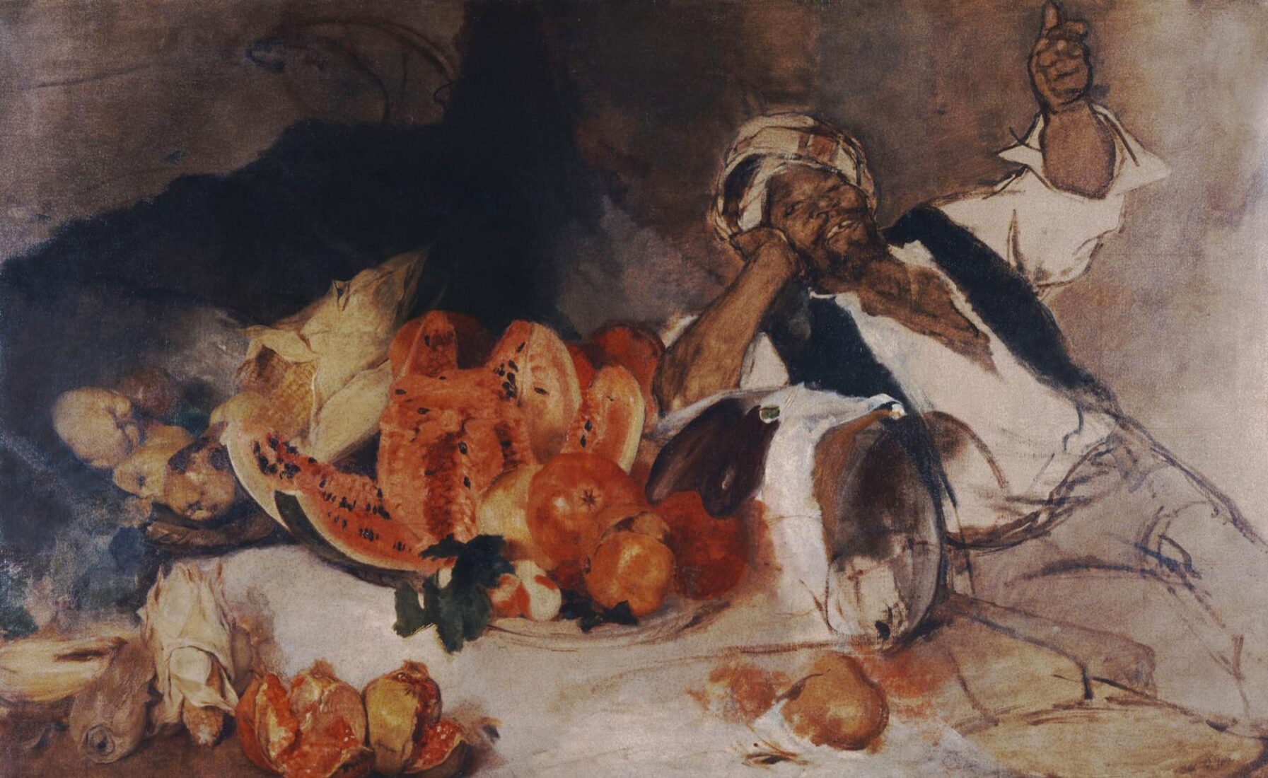 Middle Easterner with Fruit