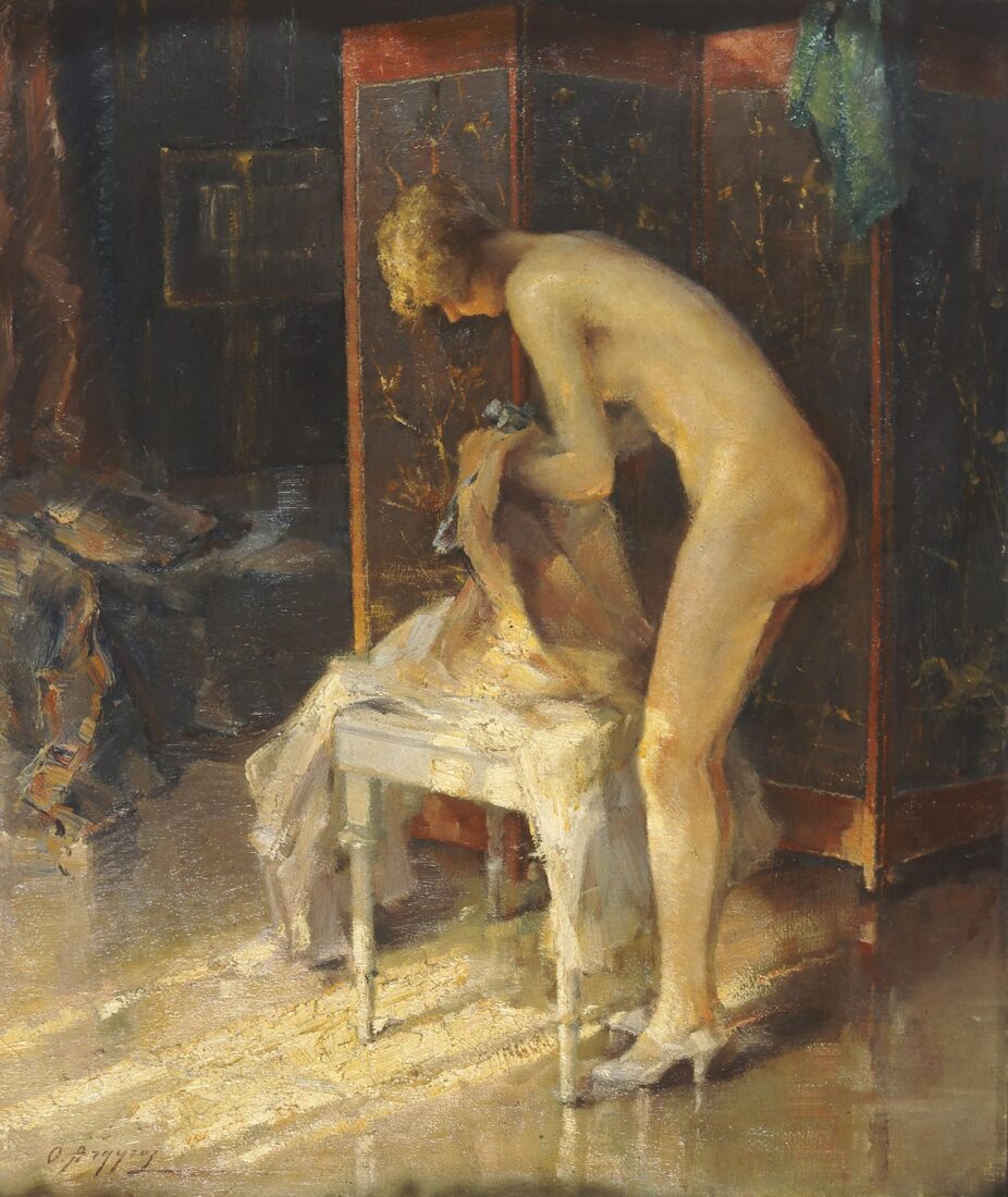 Γυμνή γυναίκα στο παραβάν - Αργυρός Ουμβέρτος