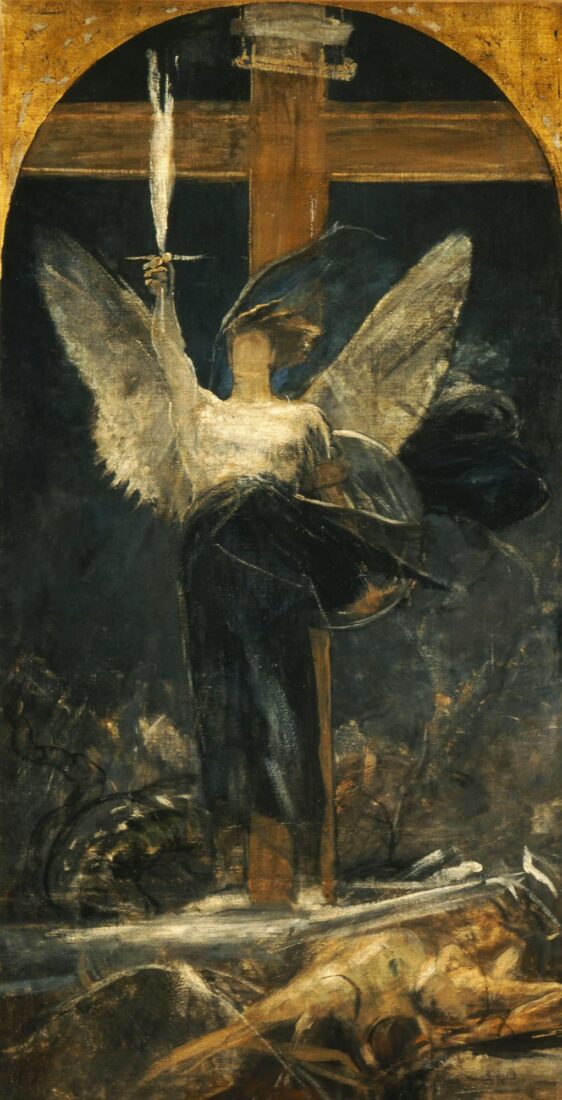 The Archangel, study for the Grounding of Faith - Gyzis Nikolaos