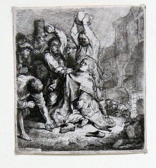 The stoning of St. Stephen - Rembrandt Harmensz. van Rijn