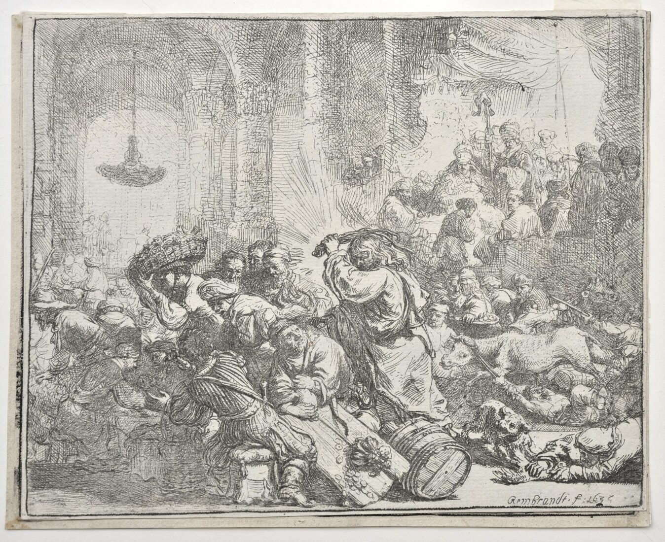 Ο Χριστός διώχνει τους χρηματιστές από το Ναό - Rembrandt Harmensz. van Rijn