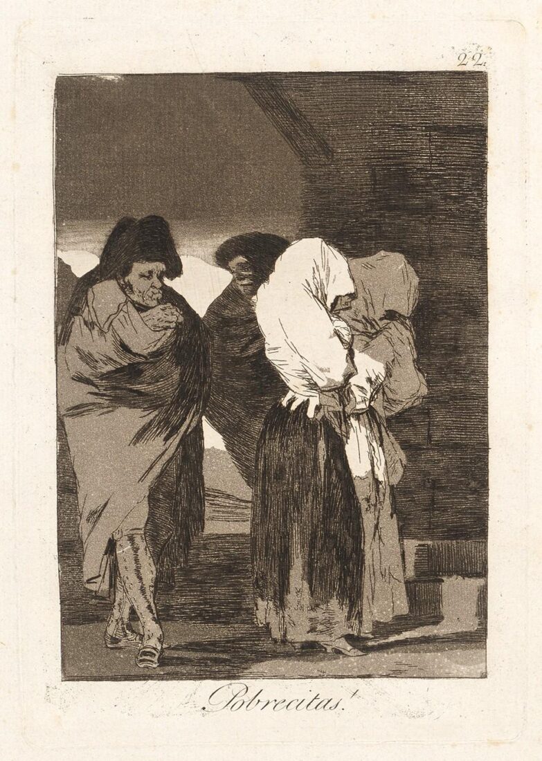 From the series “Los Caprichos” – Poor little girls! - Goya y Lucientes Francisco