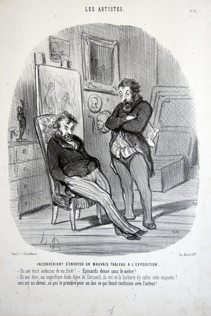 “Μειονέκτημα η αποστολή ενός λανθασμένου πίνακα στην έκθεση” - Daumier Honore