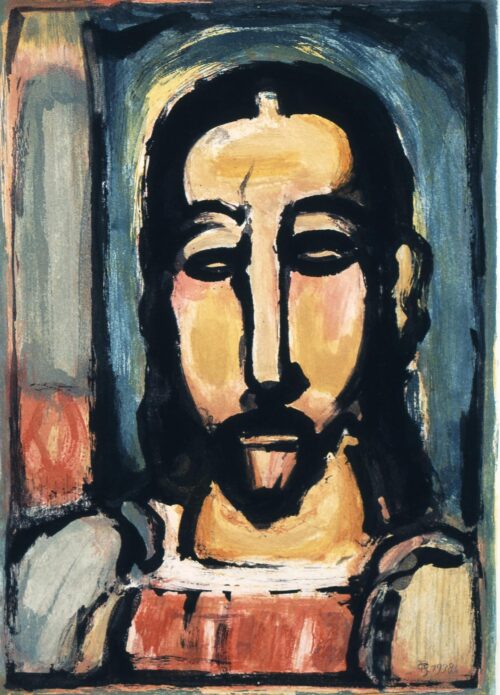 Face of Christ from the series “Les fleurs du mal” - Rouault Georges