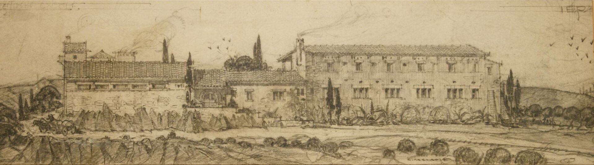 Drawing of a Seminary - Laskaris Kimon