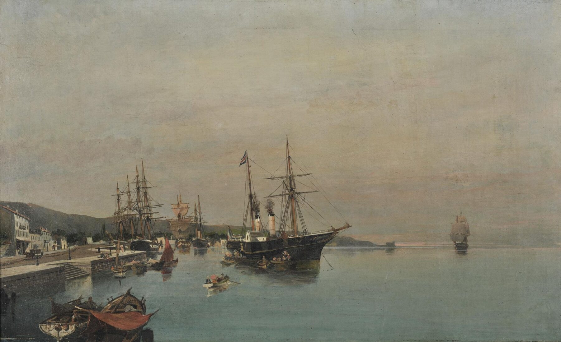 Ships in the Harbour - Volanakis Κonstantinos