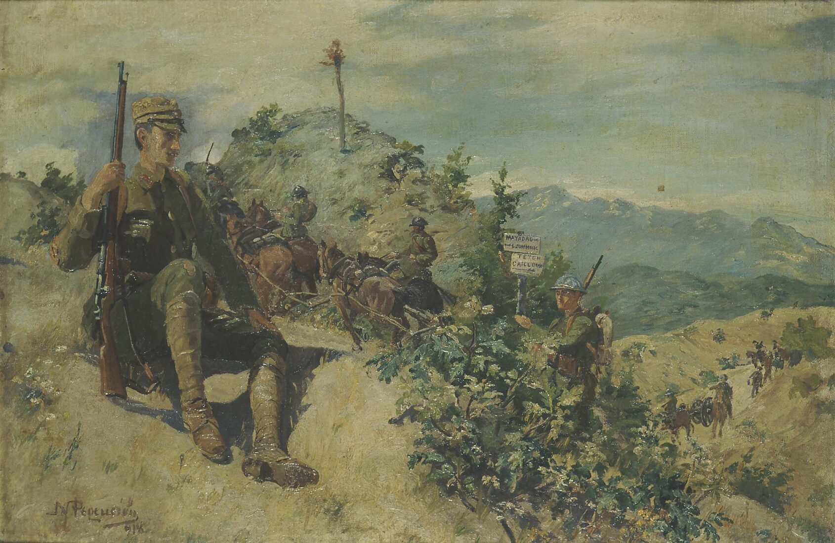 Raising the Canons in World War I - Ferekidis Nikolaos