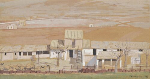 Landscape with Houses - Manoussakis Georgios