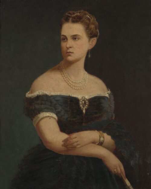 Oil Study for Queen Olga’s Portrait - Kounelakis Nikolaos