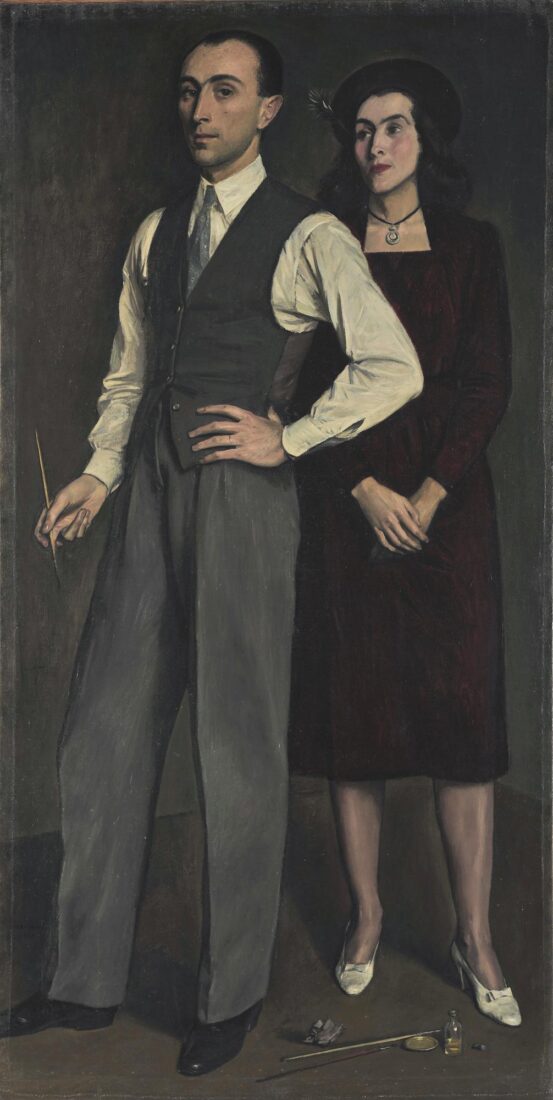 The Artist with his Wife - Moralis Yannis