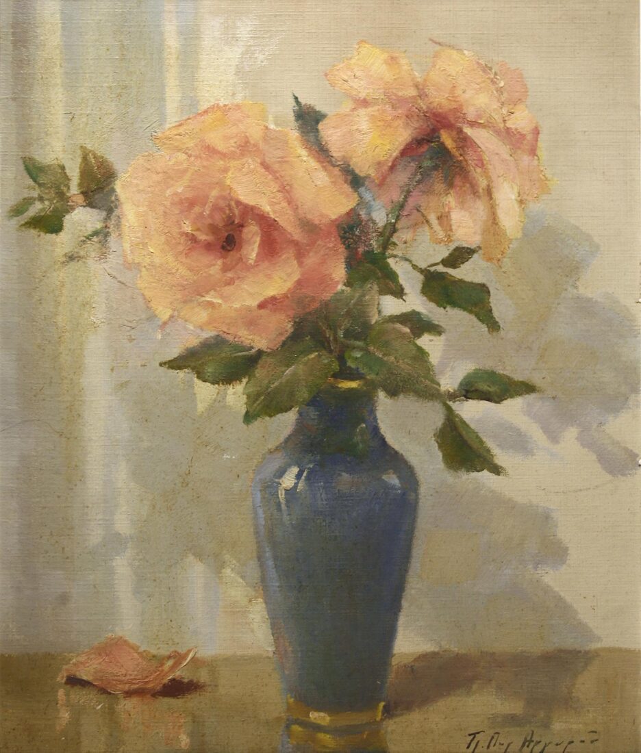 Vase with Roses - Argyrou-Lyber (Lyberopoulou) Tzeni