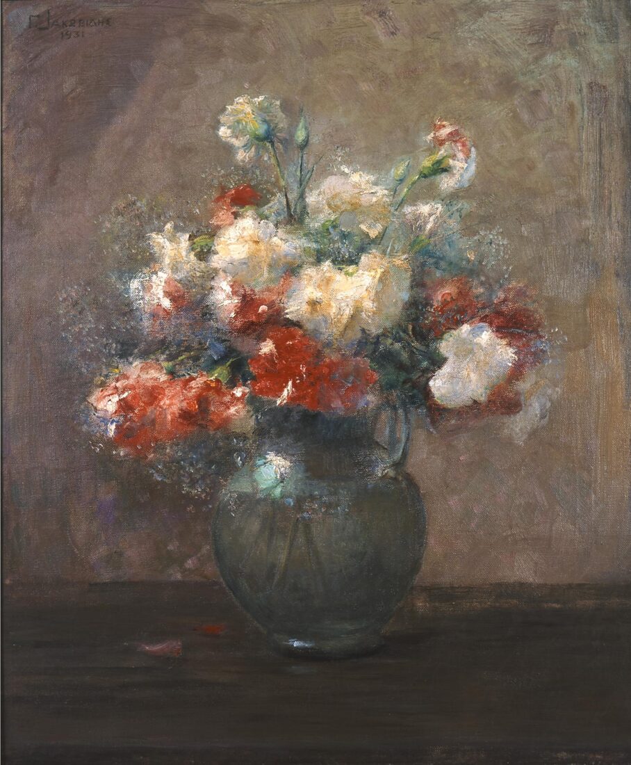 Vase with Carnations - Iakovidis Georgios