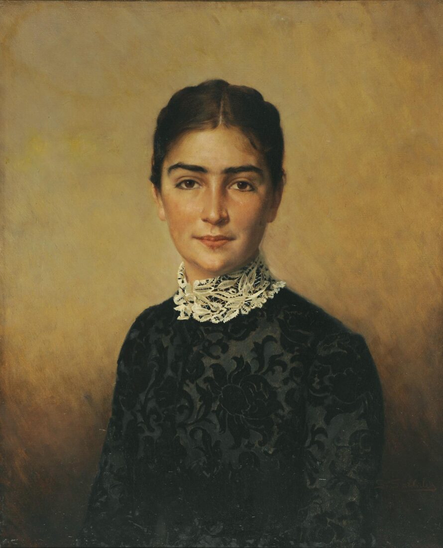 Portrait of a Girl with a Lace Collar - Savvidis Symeon