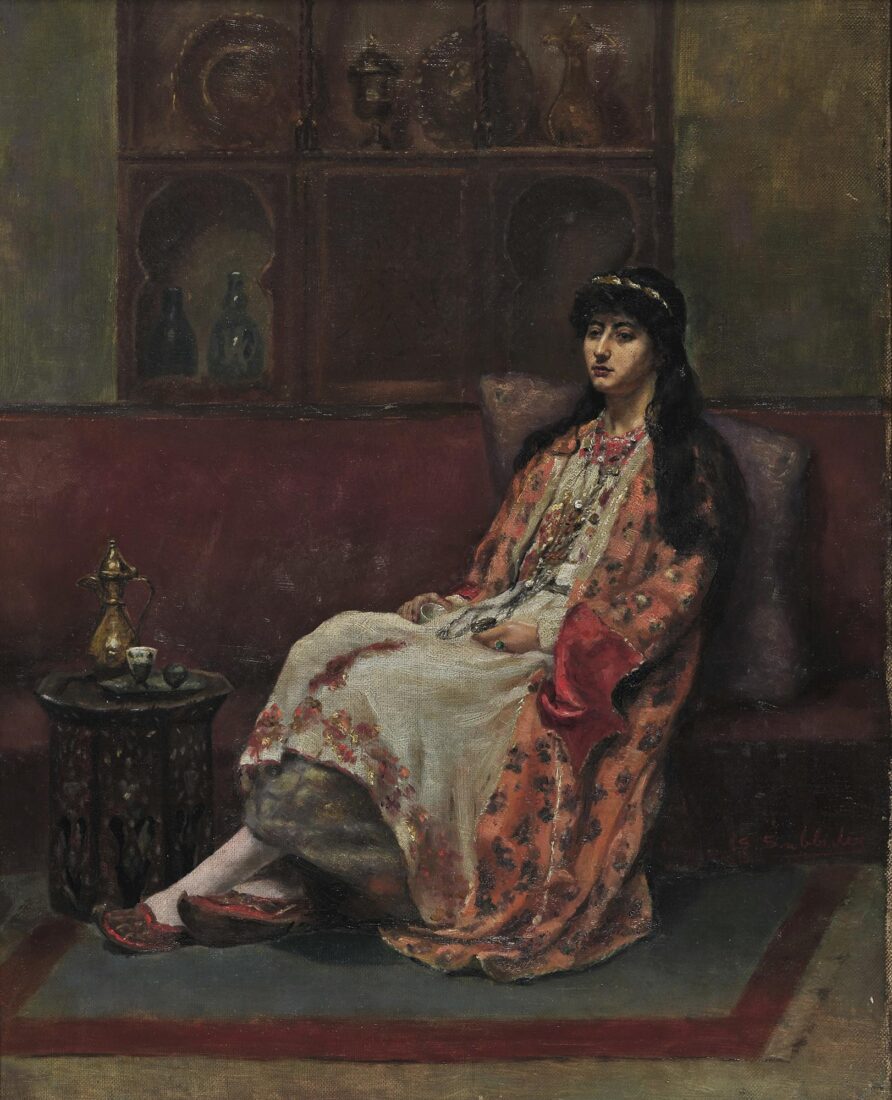 Turkish Woman at Coffee Time - Savvidis Symeon