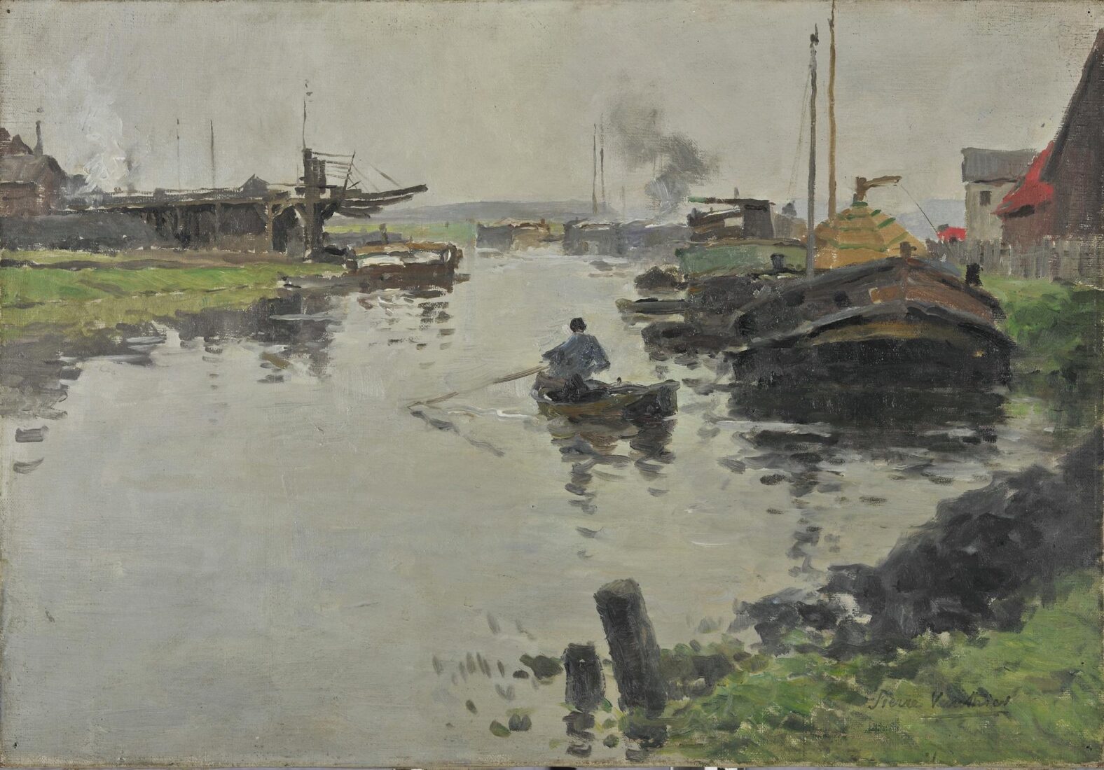 Ποταμόπλοιο στο Σηκουάνα - Vauthier Pierre Louis Leger