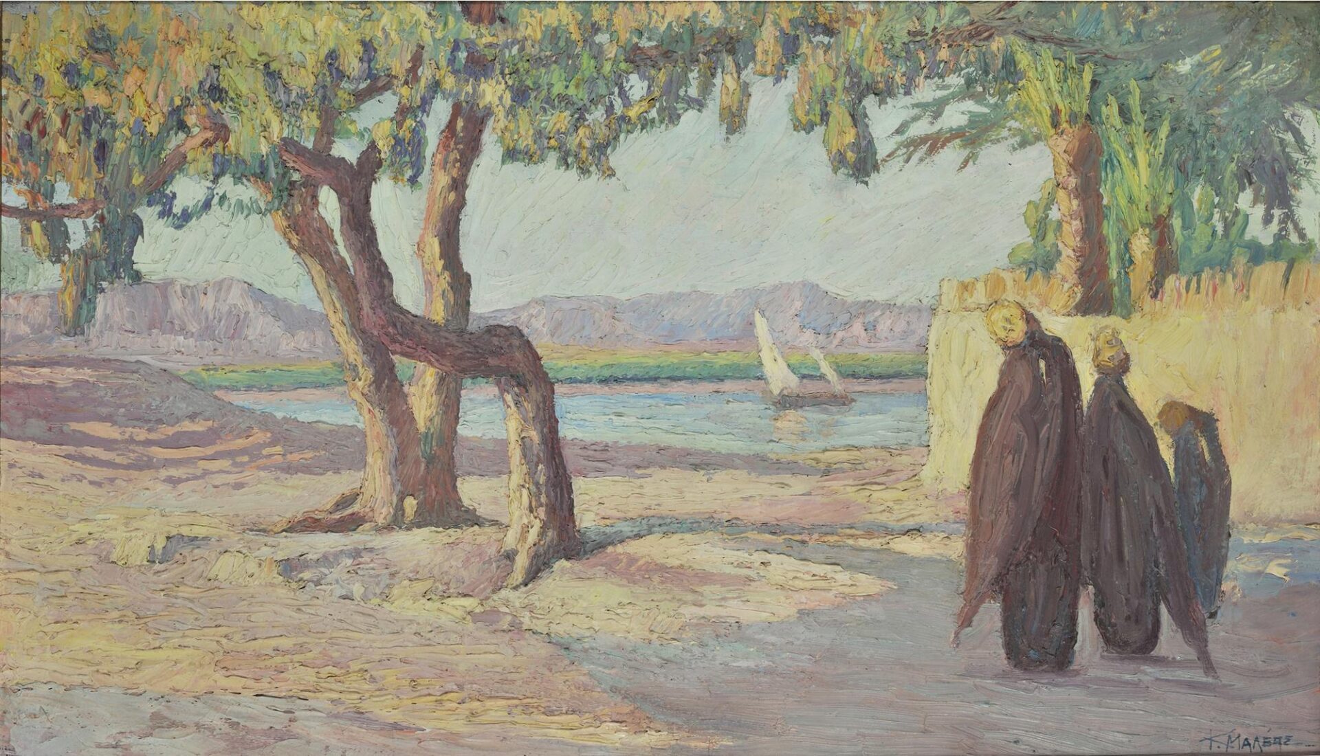 Ηλιοχαρές (Νείλος), Sur le Nile (Soir) - Μαλέας Κωνσταντίνος