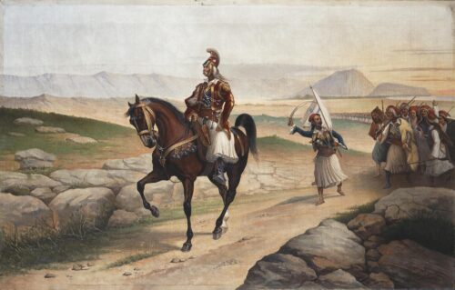 Ο Κολοκοτρώνης κατευθυνόμενος προς τη Νεμέα - Βαρβέρης Νέστωρ Λ.