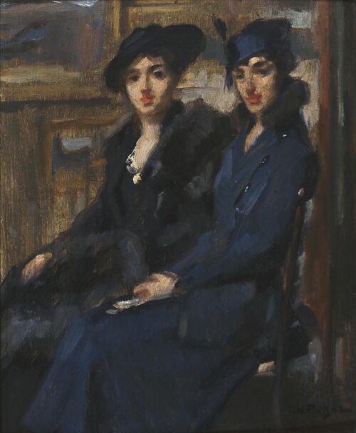 Δύο κυρίες με καπέλα - Ροϊλός Γεώργιος