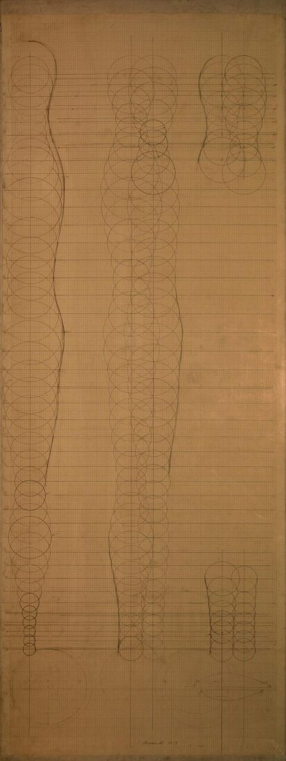 Construction Drawing No. 1 for Form III (Spherical Figure) - Avramidis Joannis