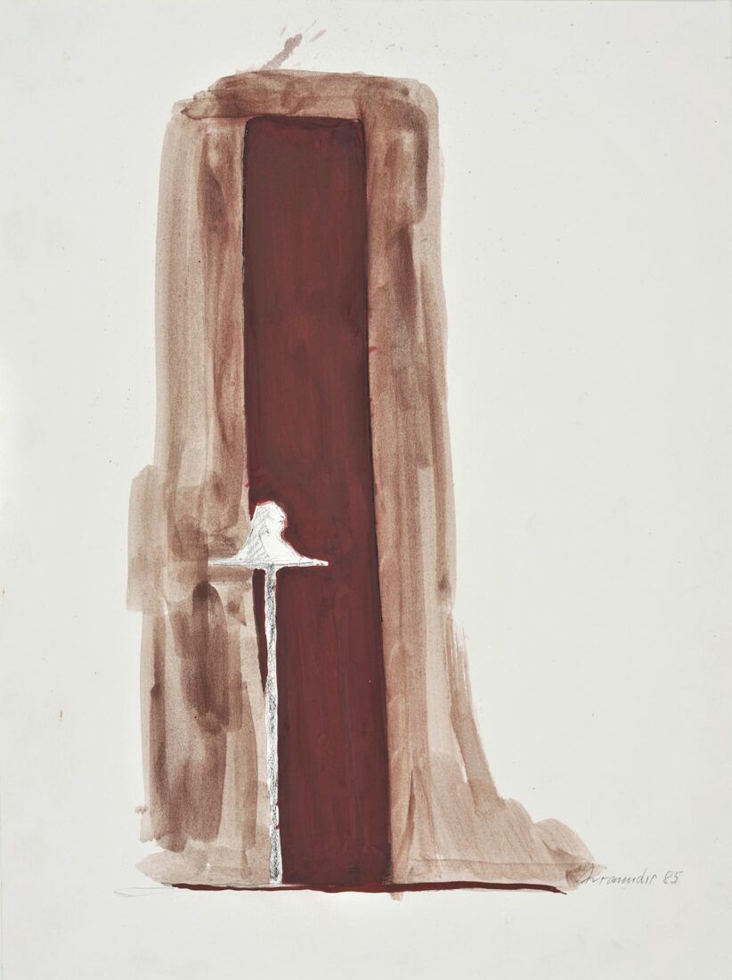 Bust in front of a Column - Avramidis Joannis
