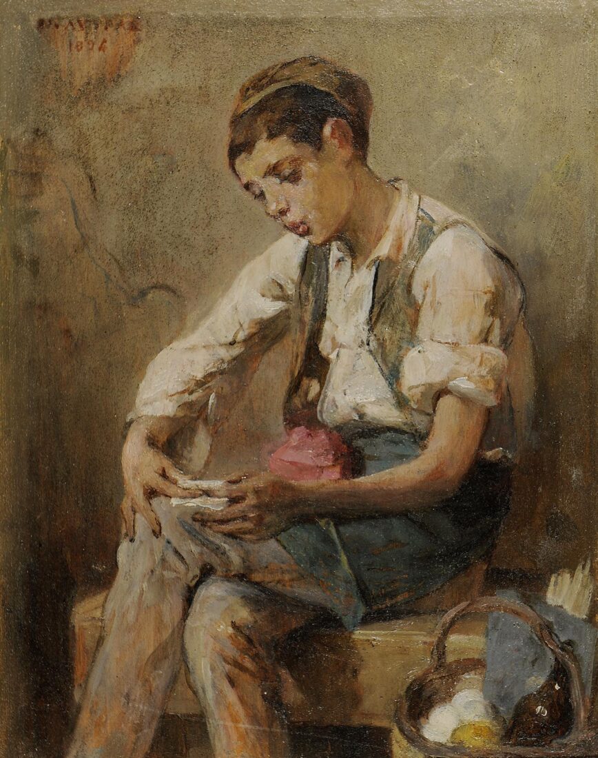 Boy Rolling a Cigarette - Lytras Nikephoros