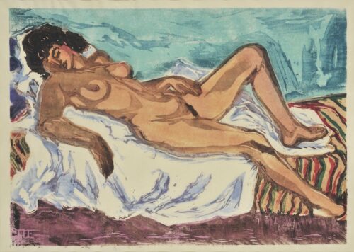 Reclining Female Nude - Oikonomidis Giorgos