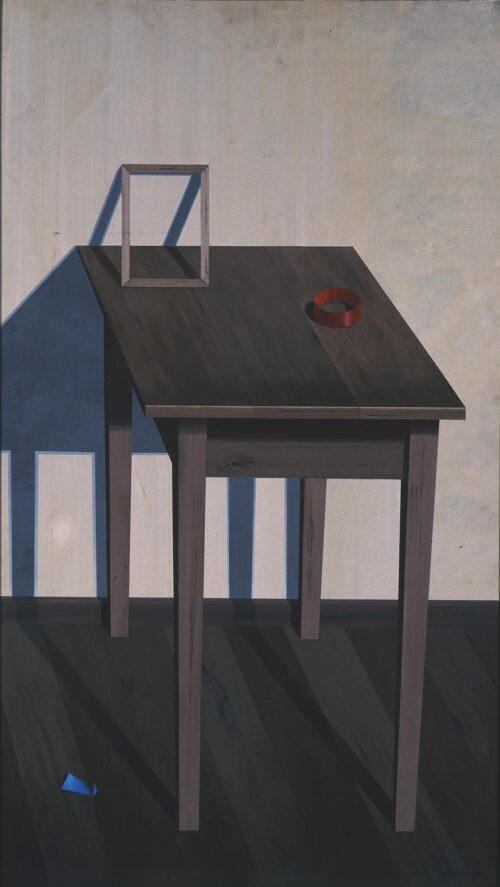 A Table with an Empty Picture Frame - Fanourakis Thomas