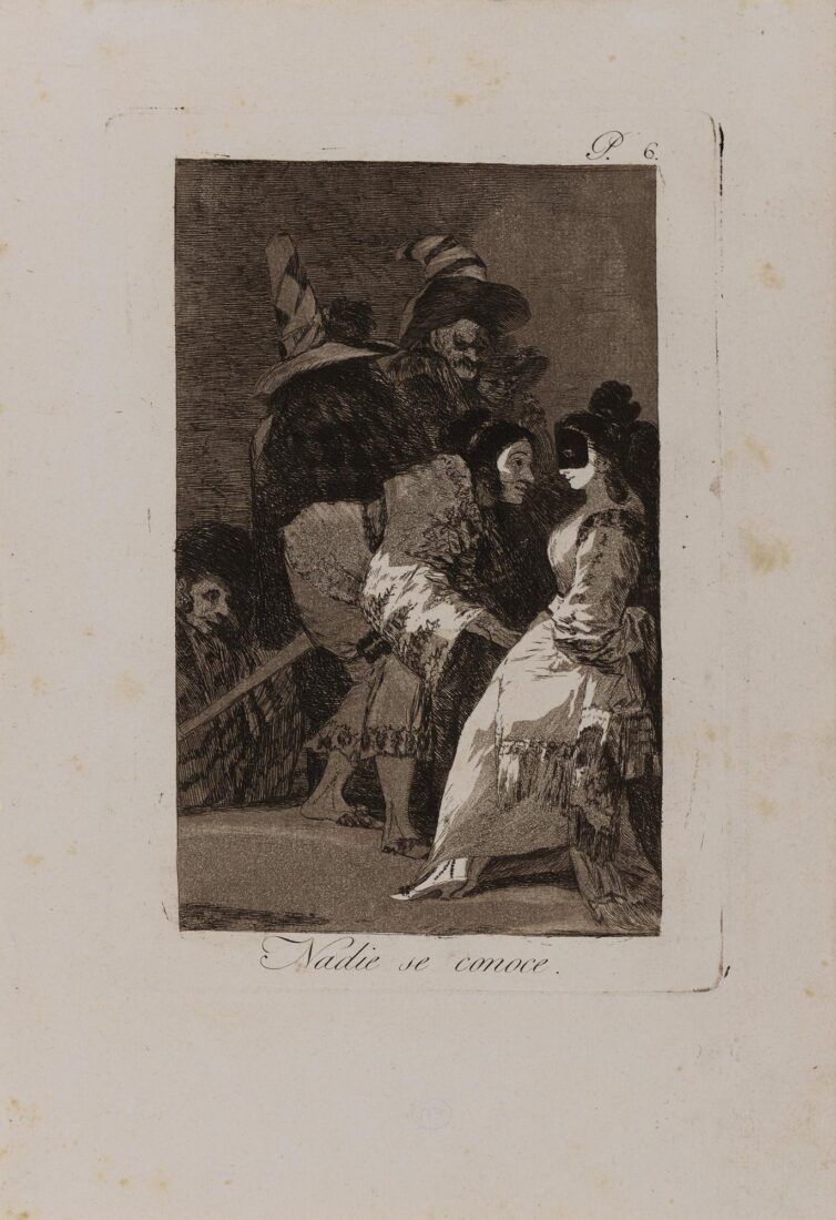 From the series “Los Caprichos” – Nobody knows himself - Goya y Lucientes Francisco
